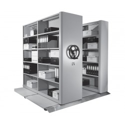 Мобильные двухсторонние стеллажи